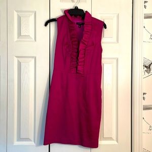 Ted Baker London ruffled neckline fuschia Size 1